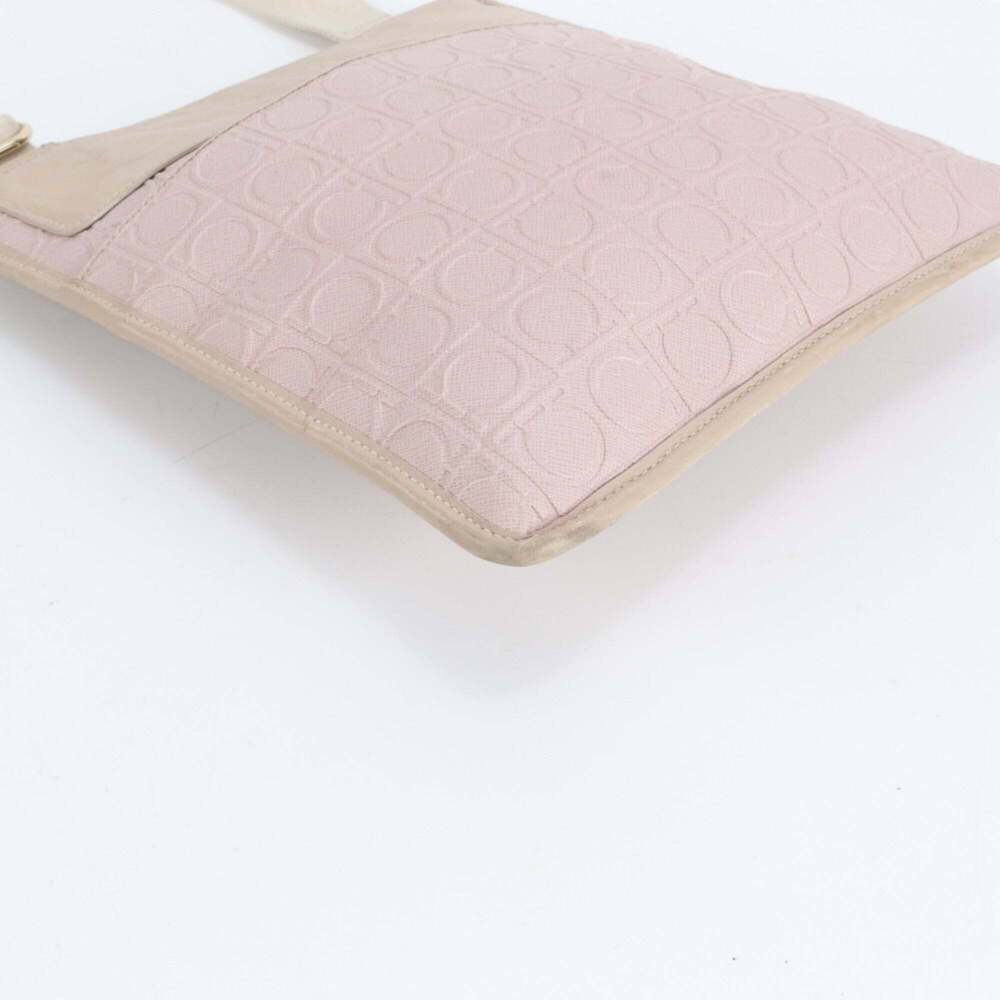 Salvatore Ferragamo Gancini Monogram Leather Shoulder Bag, Pink, Women's - Picture 4 of 8